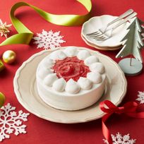 初めてのクリスマスケーキに、卵・乳・小麦を使わない玄米粉のホールケーキ 4号 直径約12cm クリスマス2025