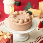 初めてのクリスマスケーキに、卵・乳・小麦を使わない本格仕立て 米粉の濃厚チョコケーキ 4号 直径約12cm  早割価格2026年12月3日まで！クリスマス2026 1
