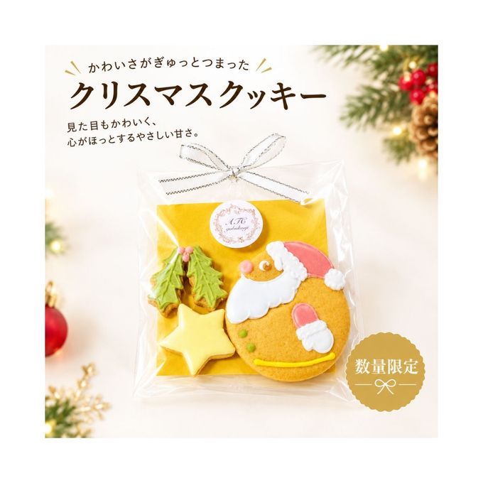 【クリスマス限定】手描きサンタのアイシングクッキーギフト｜可愛い贈り物・プチギフト/クリスマス2026 1