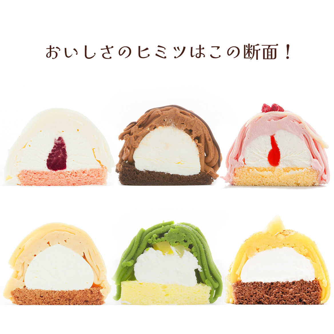 推し活に！6種類のカラフルモンブラン】モンブラン6種アソート