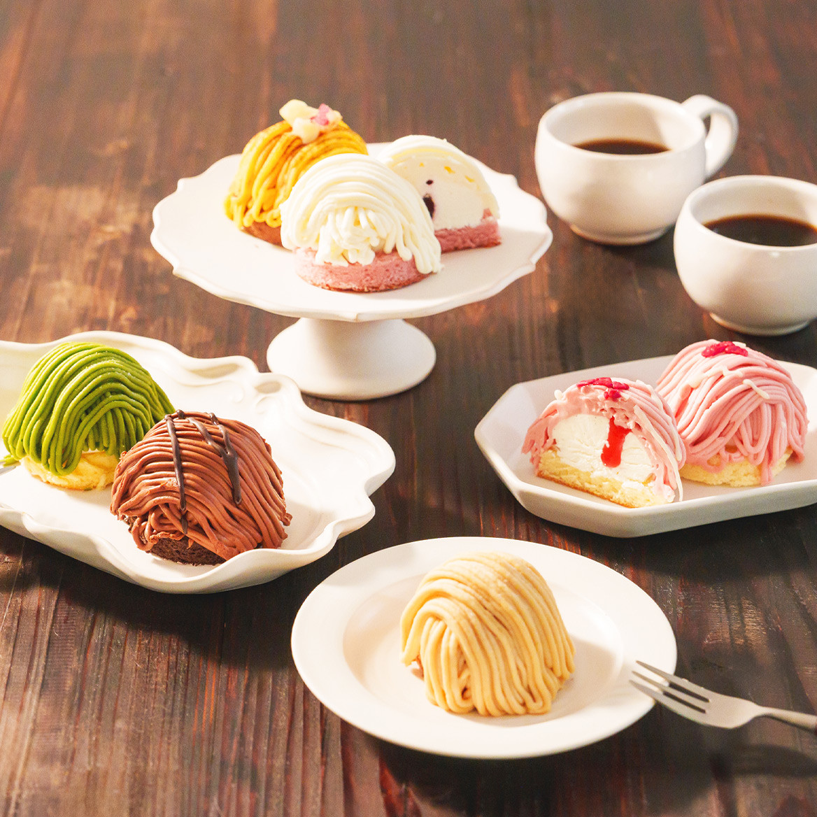 推し活に！6種類のカラフルモンブラン】モンブラン6種アソート（Sweets