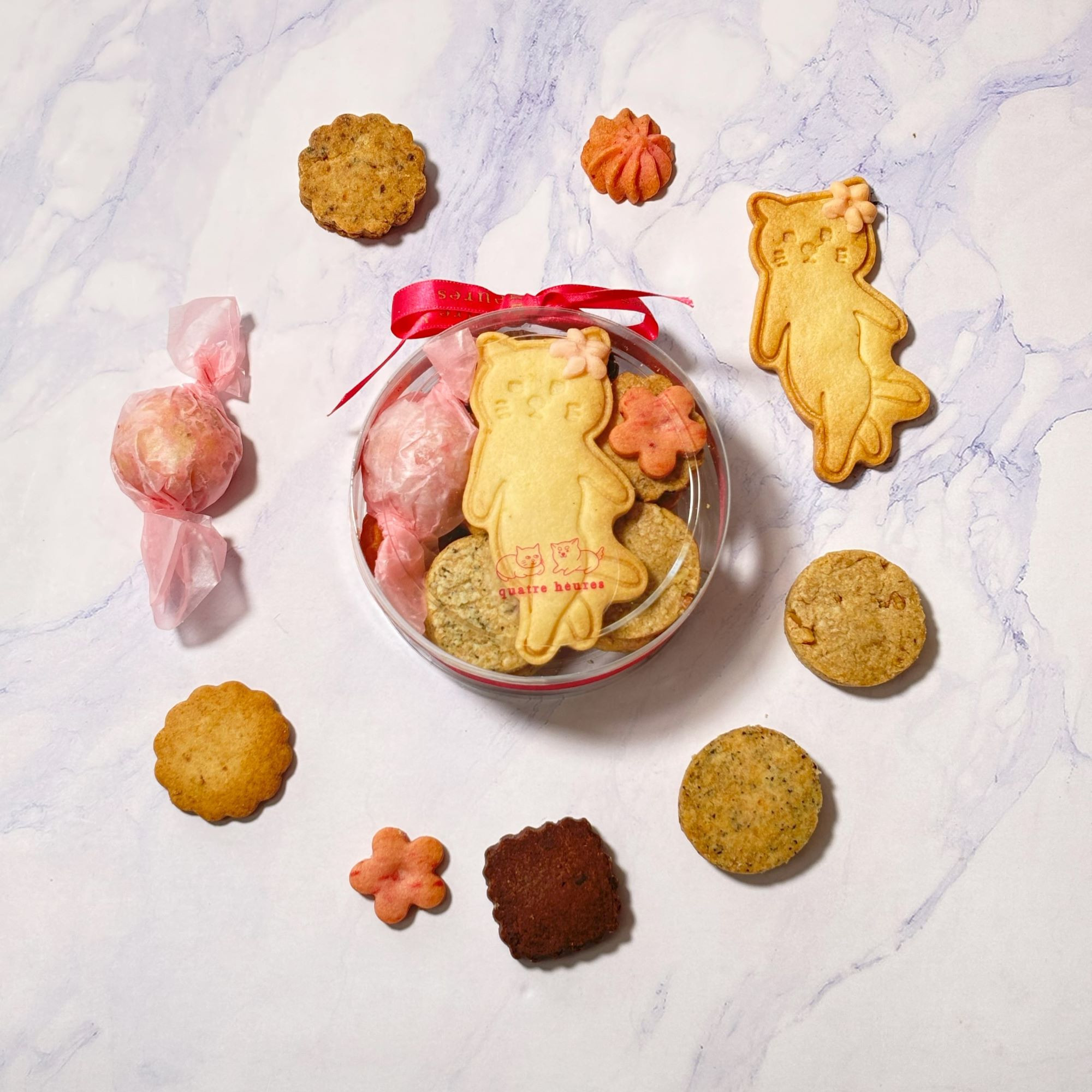 お散歩猫の発酵ビスケットボックス （quatre heures） | Cake.jp
