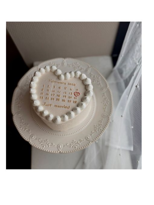 ハート型カレンダーケーキ5号 1