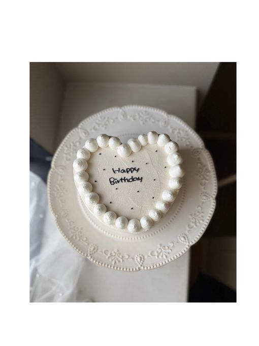 シンプルハート型ケーキ4号 1