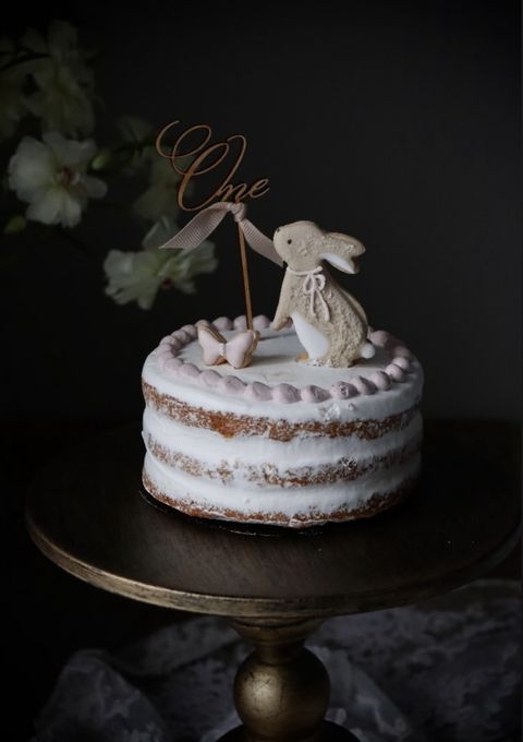 rabbit cake 《小麦・卵・乳製品》不使用ケーキ ファーストバースデー スマッシュケーキ 1