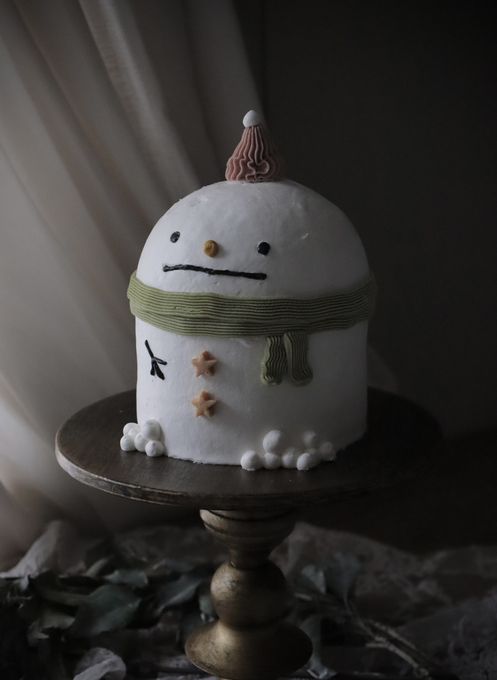 Snow Man Cake《小麦・卵・乳製品》不使用ケーキ ファーストバースデー クリスマス2025