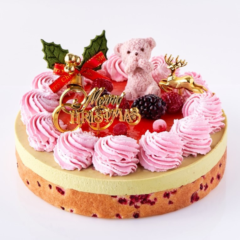 数量限定】クマのピスタチオケーキ 6号（直径18cm）（株式会社