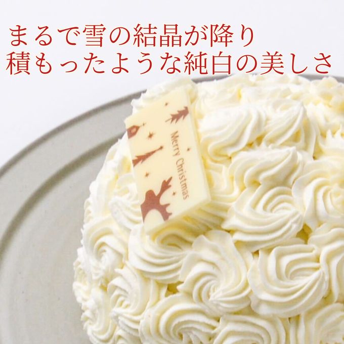 【京王プラザホテル 穐山シェフ監修】Cake.jpオリジナルクリスマス「ブールドネージュ」1個（直径16cm） 4