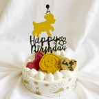 《犬種カスタム》安心無添加!愛犬家とわんちゃんのためのバースデーケーキ 4号 1