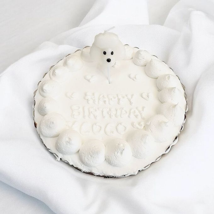 《無添加》わんちゃんねこちゃんも喜ぶシンプルで可愛いバースデーケーキ4号 3