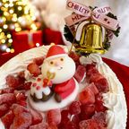 《無添加》わんちゃんもサンタさんも苺たっぷりクリスマスケーキ 4号 クリスマス2025 2