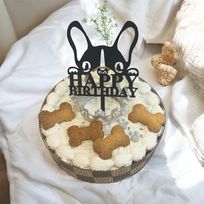 フレンチブルドッグのわくわくバースデーケーキ-4号