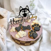 お芋味の豆乳クリームはわんちゃんの大好物！誕生日にとっておきのバースデーケーキ-5号