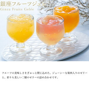 銀座フルーツジュレ3個 （パティスリー銀座千疋屋） | Cake.jp