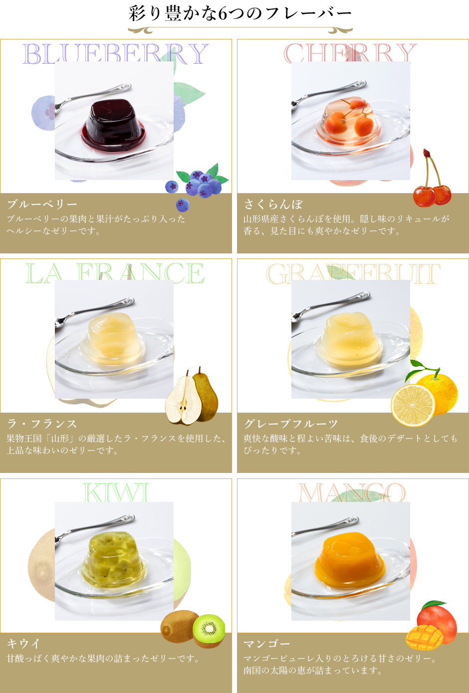 銀座ゼリー9個 （パティスリー銀座千疋屋） | Cake.jp