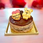 バレンタイン2025チョコのあみあみミルクレープ4号（ホール） 1