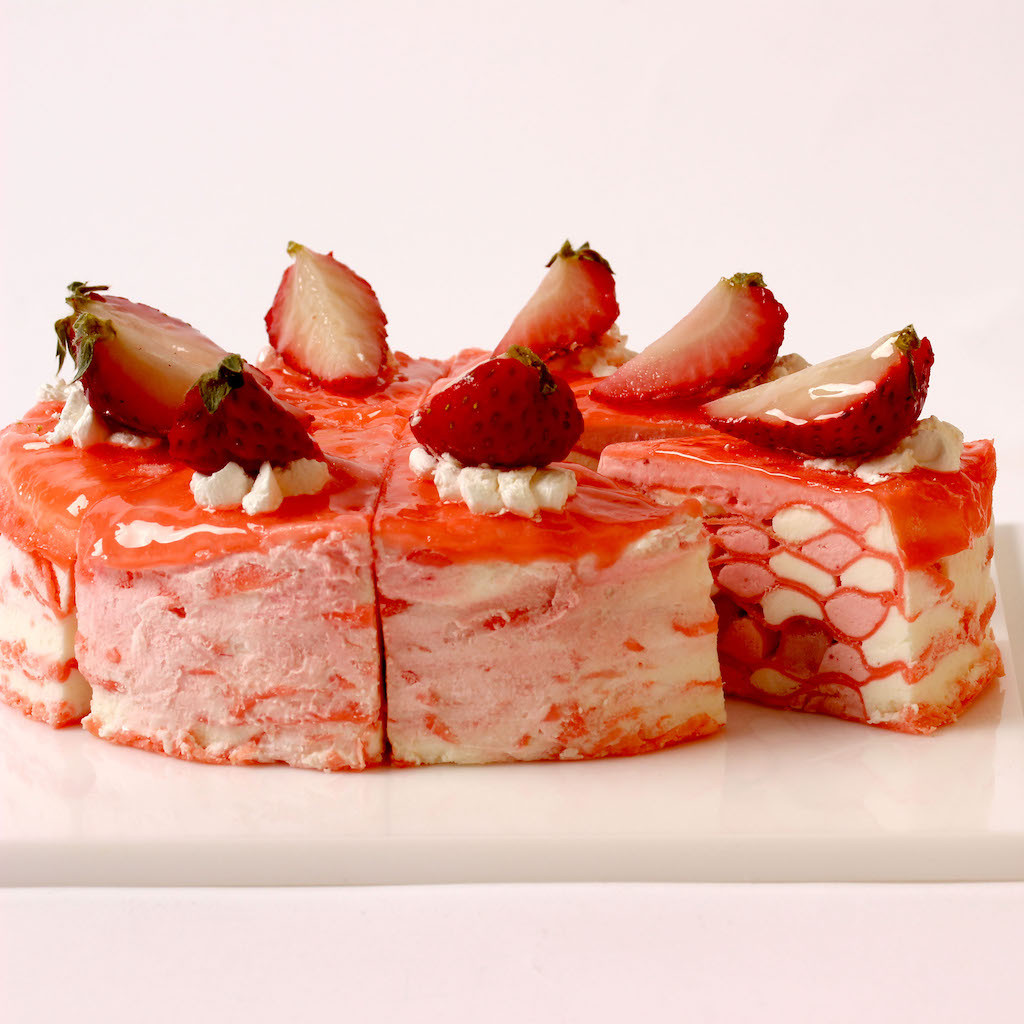 まつこ イチゴのクレイケーキ 2段飾り付き Φ15cm Φ20cm まつこ イチゴ