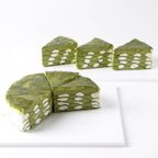 抹茶のあみあみミルクレープ5号（カット） 4