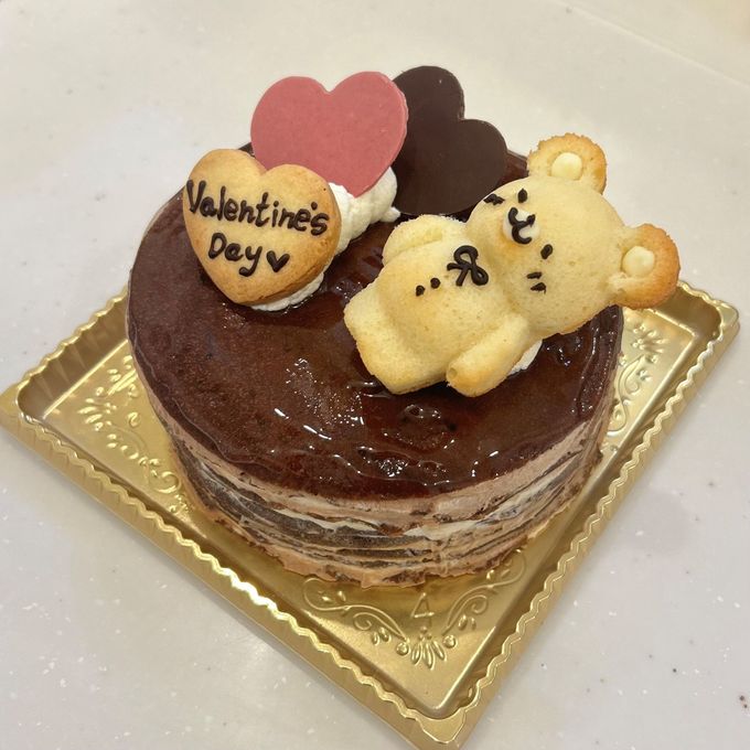 バレンタイン2025チョコのあみあみミルクレープ4号（ホール） 3