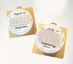 お花のカレンダーケーキ