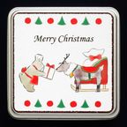 クリスマスクッキー缶 ノエル【シルバー缶深】 クリスマス2025 1