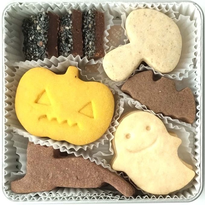 ハロウィンクッキー【シルバー缶浅】（18枚入）ハロウィン2026 2