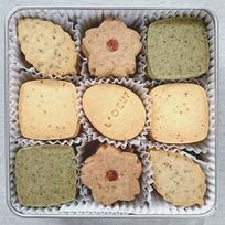 クッキー缶 さくら【シルバー缶浅】