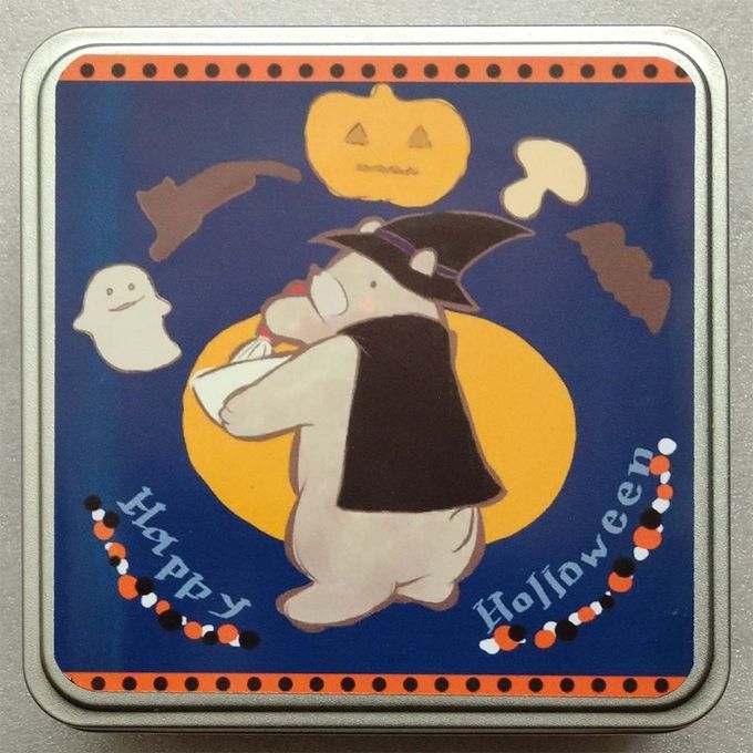 ハロウィンクッキー【シルバー缶浅】（18枚入）ハロウィン2026 3