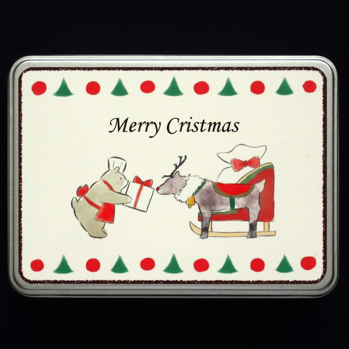 クッキー缶 ノエル・アンサンブル小【シルバー缶深】 クリスマス2025 2