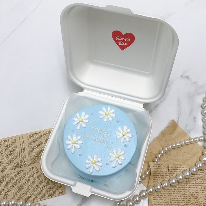 【店頭受取】【ランチボックス】白いお花のランチボックスケーキ♪ 2