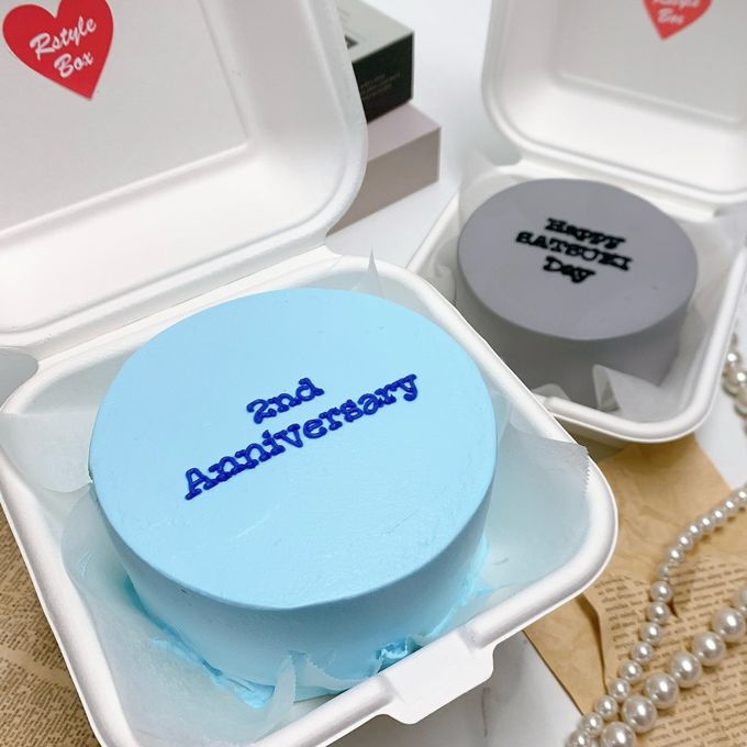 【店頭受取】【ランチボックス】お好きなメッセージとカラーでお作りするランチボックスケーキ♪ 1