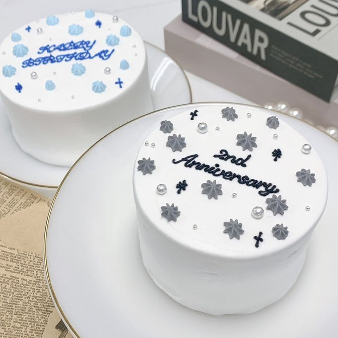 【店頭受取】お星さまのセンイルケーキ 4号《選べる9色｜韓国｜誕生日｜お好きなメッセージ✧》 1