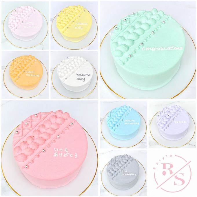 【店頭受取】ケーブルニットセンイルケーキ 3号《選べる9色｜韓国｜誕生日｜お好きなメッセージ✧》 5