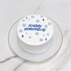 【店頭受取】お星さまのセンイルケーキ 5号《選べる9色｜韓国｜誕生日｜お好きなメッセージ✧》 3