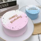 【店頭受取】選べる9色♪ センイルケーキ 3号《上下グラデーション｜韓国｜誕生日｜お好きな色とメッセージ✧》 1