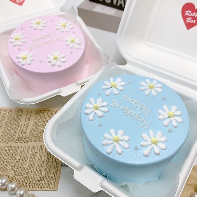 【店頭受取】【ランチボックス】白いお花のランチボックスケーキ♪ 1