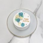 【店頭受取】選べる2色の薔薇ケーキ 4号《18色からお好きな2色の組み合わせ｜薔薇｜センイルケーキ｜メッセージ｜韓国》 3