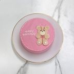 【店頭受取】◯テディベアのセンイルケーキ 3号《選べる9色｜くま｜韓国｜誕生日｜お好きなメッセージ✧》 3