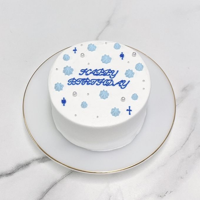 【店頭受取】お星さまのセンイルケーキ 3号《選べる9色｜韓国｜誕生日｜お好きなメッセージ✧》 3
