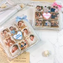 【店頭受取】メモリーフォトクッキーBOX ♪《 選べる8色｜お好きな写真8枚｜プリントクッキー｜アイシングクッキー｜ギフト 》