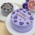 【店頭受取】豹柄センイルケーキ 4号《選べる9色｜韓国｜誕生日｜お好きなメッセージ》 1