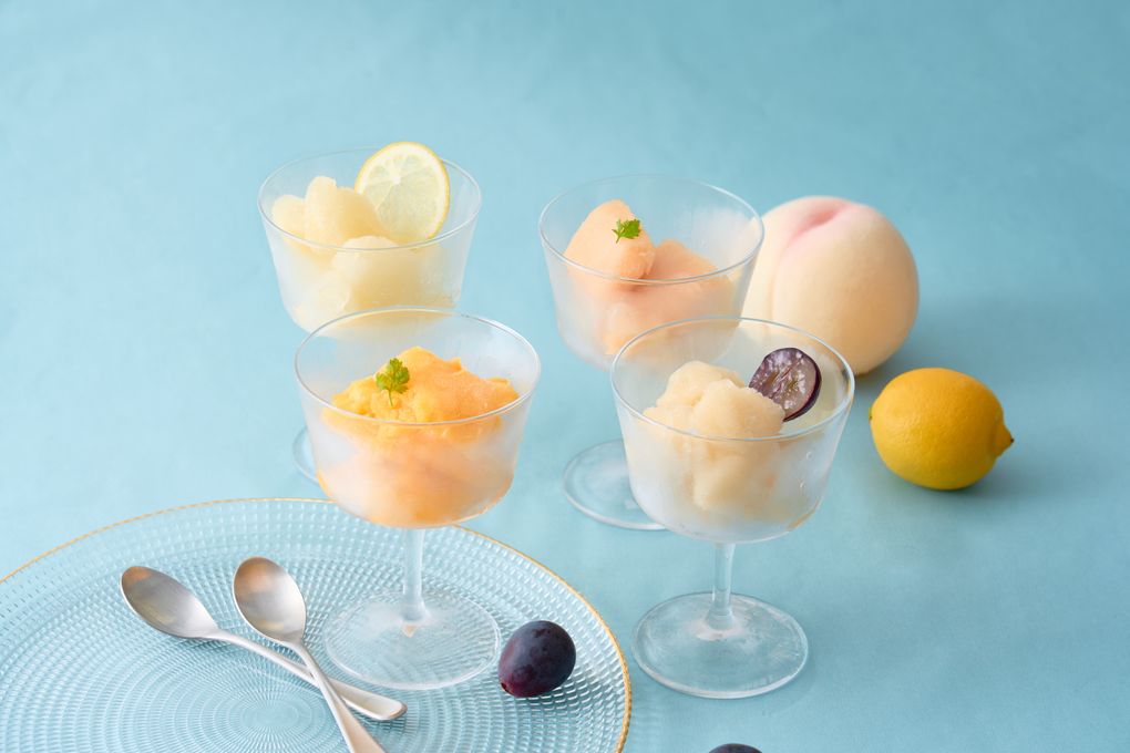 ホシフルーツ フルーツパーラーの凍らせて食べるシャーベット 彩果しずく ４袋 1
