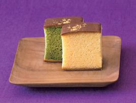 京・伏見 三源庵 金箔カステラセット