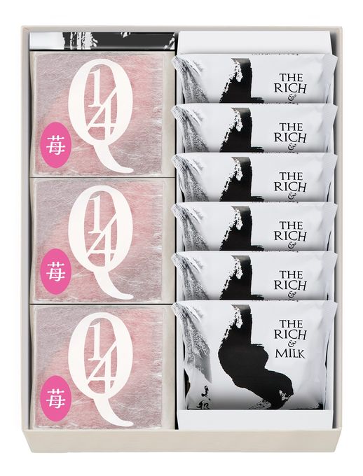 【詰合せ】（クアルトバウム 苺3個・ザ リッチアンドミルク6枚) 2