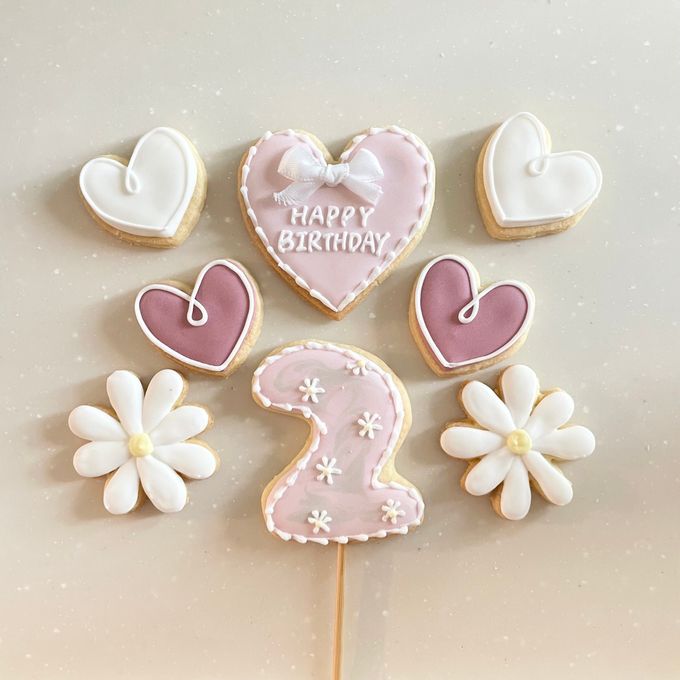 ラブリーハートのアイシングクッキーセット8点 2