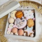 妊娠報告缶 キラキラゆめかわアイシングクッキー缶 1