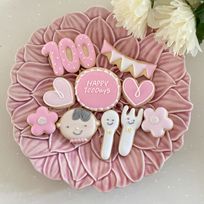 お食い初め 100日祝いのアイシングクッキー10点セット