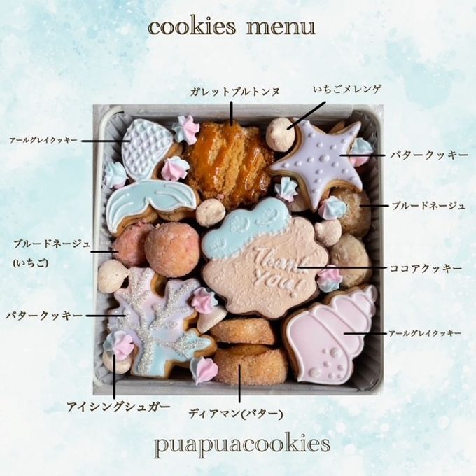 キラキラサマーのアイシングクッキー缶 3