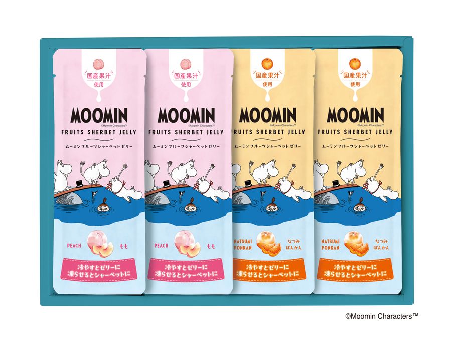 ムーミン 凍らせて食べるフルーツシャーベットゼリー（４個） 4