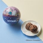 ムーミン チョコクランチ入りボール缶（ブルー） 1